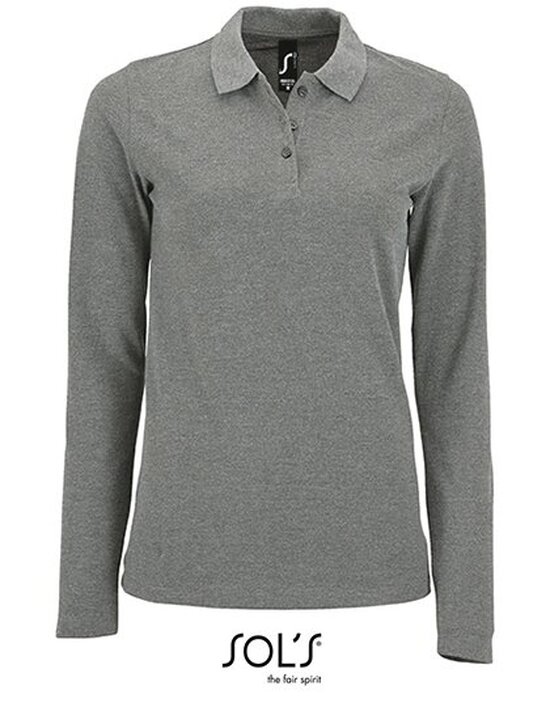 Women`s Long-Sleeve Piqué Polo Shirt Perfect