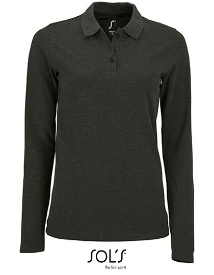 Women`s Long-Sleeve Piqué Polo Shirt Perfect
