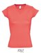 Ladies` V-Neck-T-Shirt Moon