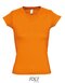 Ladies` V-Neck-T-Shirt Moon