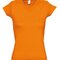 Ladies` V-Neck-T-Shirt Moon