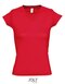 Ladies` V-Neck-T-Shirt Moon