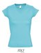 Ladies` V-Neck-T-Shirt Moon