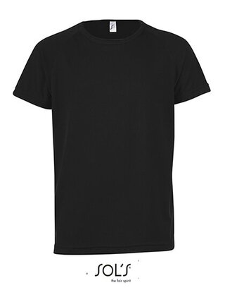Kids` Raglan Sleeved T-Shirt Sporty