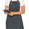 LF116 Le Chef Utility Apron Bib Washed Denim