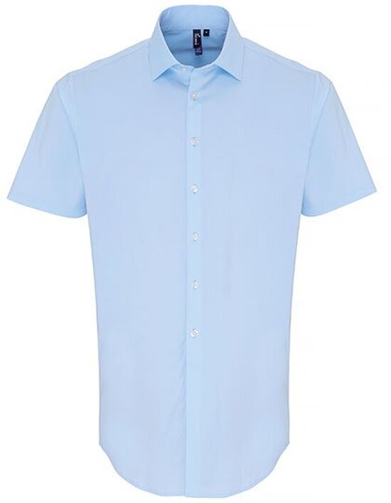 Men´s Stretch Fit Poplin Short Sleeve Cotton Shirt
