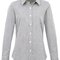 Ladies` Microcheck (Gingham) Long Sleeve Cotton Shirt