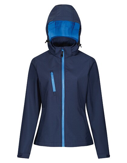 Womens Venturer 3-layer Printable Hooded Softshell Jacket