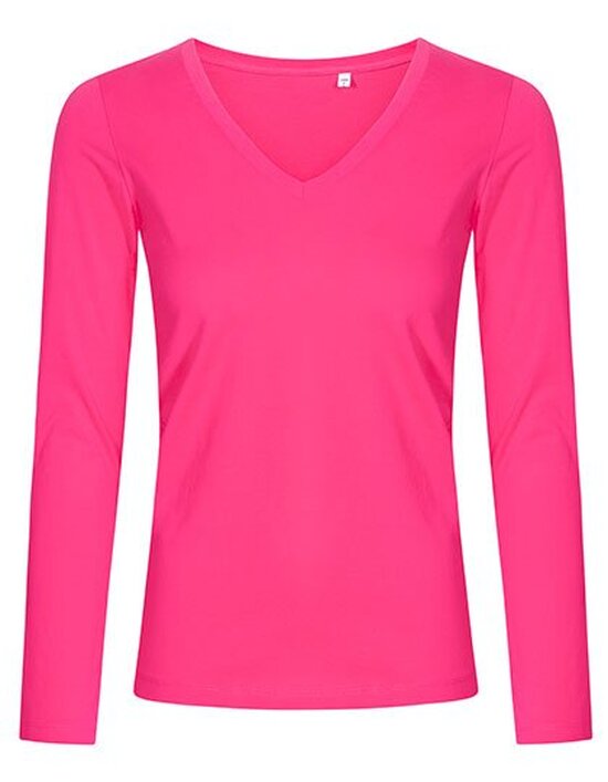 Women´s V-Neck T-Shirt Longsleeve