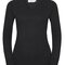 Ladies` V-Neck Knitted Pullover