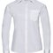 Ladies` Long Sleeve Classic Pure Cotton Poplin Shirt