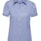 Ladies` Short Sleeve Tailored Herringbone Shirt