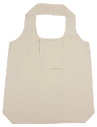 Faltbare Einkaufstasche - recycelte Baumwolle