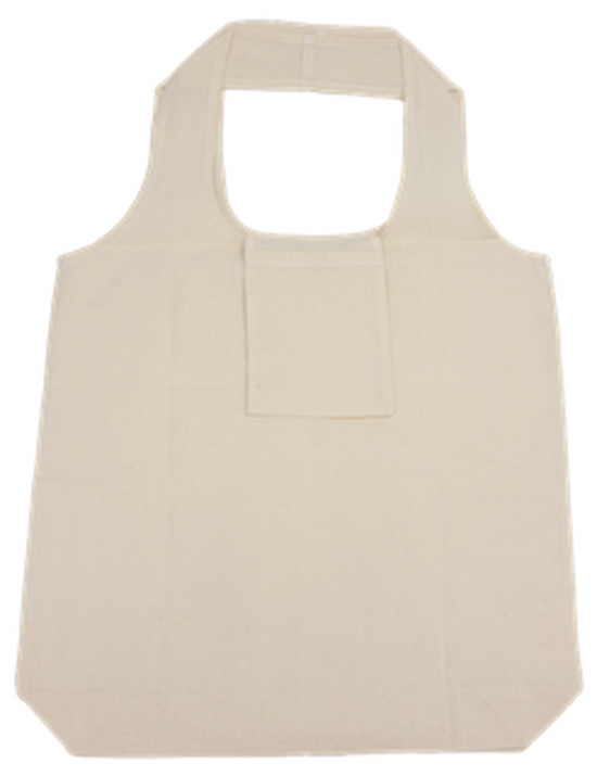 Faltbare Einkaufstasche - recycelte Baumwolle