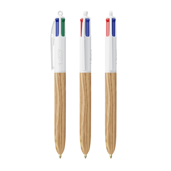 BIC® 4 Colours® Wood Style