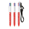 BIC® 4 Colours® ballpen + lanyard