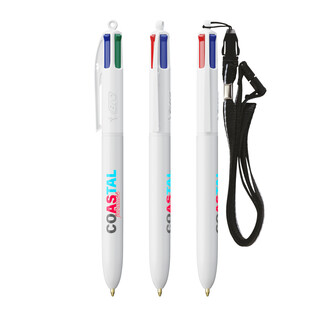 BIC® 4 Colours® ECO + lanyard
