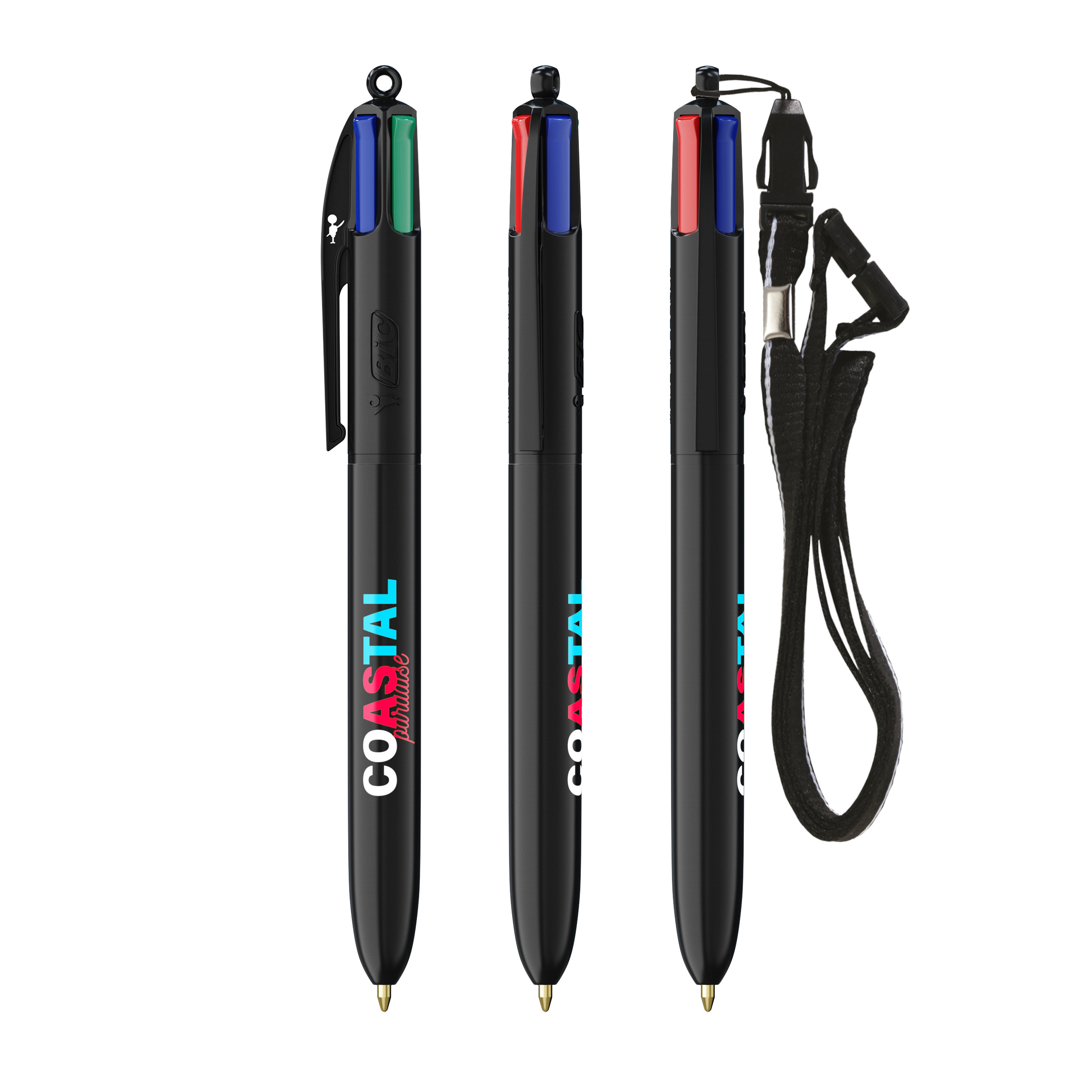 BIC® 4 Colours® ECO + lanyard