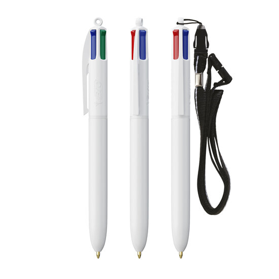 BIC® 4 Colours Kugelschreiber + Umhängeband