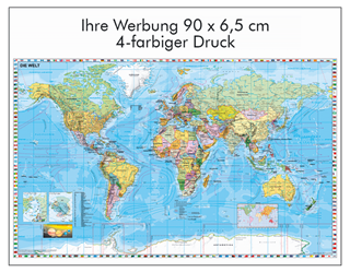 Weltkarte, politische Darstellung